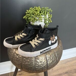 Disney Black and White High-Top Sneakers Minnie